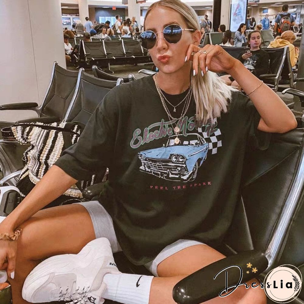 Vintage Printed Short-Sleeved T-Shirts