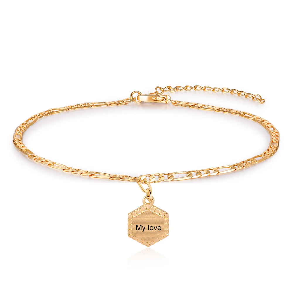 Personalisierte Name Fußkettchen Strandschmuck Geschenke für Mädchen n1 Kettenmachen