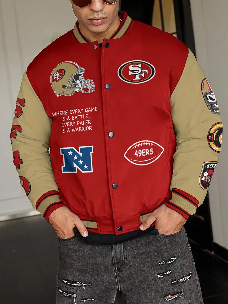 San Francisco 49ers  National Football League 2024 Make Your Mark Unisex Varsity Jacket