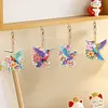 6Pcs Double Side Diamond Art Keyring Keychain Pendant Home Decor (Hummingbird)
