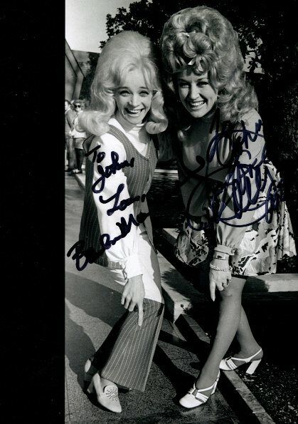 BARBARA MANDRELL and DOLLY PARTON Autographed Signed Photo Poster paintinggraph - To John