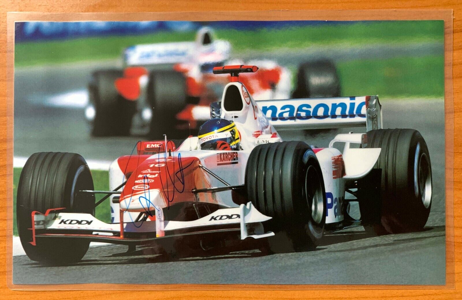 Christiano Da Matta Panasonic Toyota Racing Hand Signed Autograph Formula 1