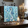 Haima DIY Pearl Painting Kit 20x20cm Framed Canvas Ocean Animals