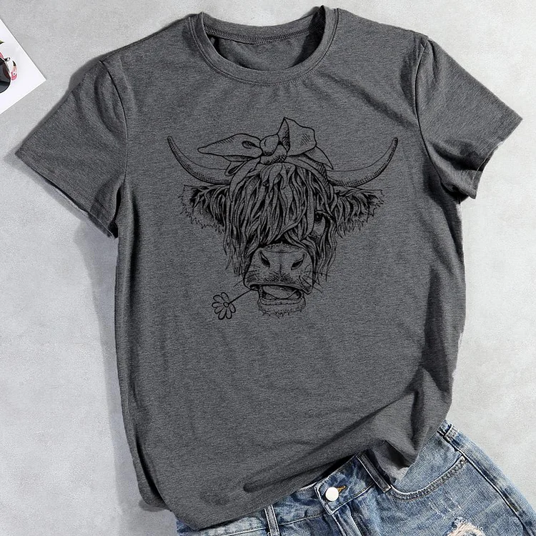 ANB -  Funny cow T-Shirt Tee -05763