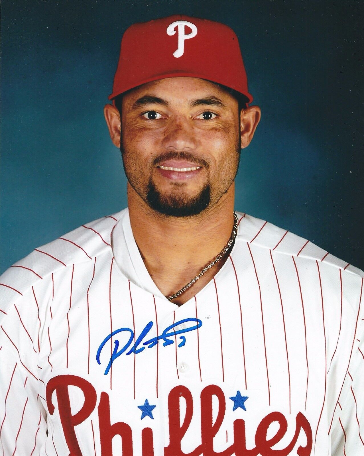 Signed 8x10 Pedro Feliz Philadelphia Phillies Autographed Photo Poster painting - COA