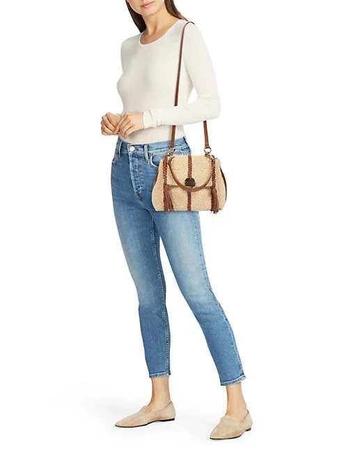 Chlo&eacute; Penelope Woven Small Shoulder Bag