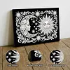 uk.everydayedeals DIY Pearl Painting With Frame - Handmade Self-Adhesive Pearls - Stars Moon(20*30cm)