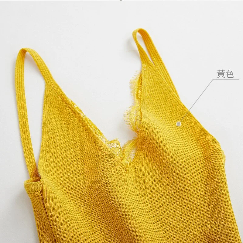 2023  spring knit lace vest