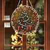 Tree DIY Diamond Painting Pendant 24cm Double-Sided Crystal Resin