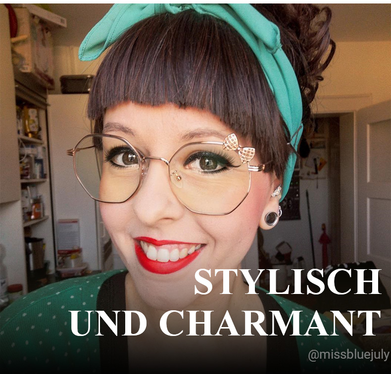 Kaitlyn Rosa-Gold Geometrisch Brille