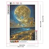 Moonlight Lake 5d DIY Diamond Art Malerei Sets f&uuml;r Zuhause Wanddekoration 30x40cm