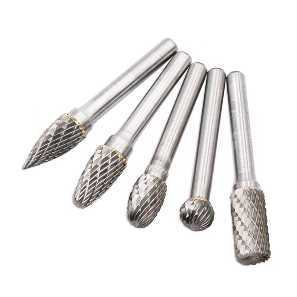 

5pcs Tungsten Carbide Cutter Rotary File Woodworking Polishing Carving Head, 501 Original