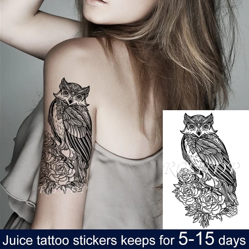 Waterproof Temporary Juice ink Sticker Egyptian Ancient Greek Mythology Cleopatra Fruit Gel Long lasting Tattoo for men women