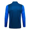 2023/2024 Manchester United Half-Pull Training Suit Royal Blue Football Shirt 1:1 Thai Quality