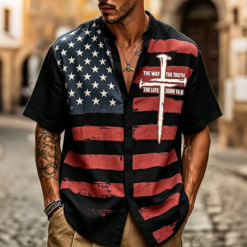  Men's Usa Anniversary Christian Shirt Westsshops