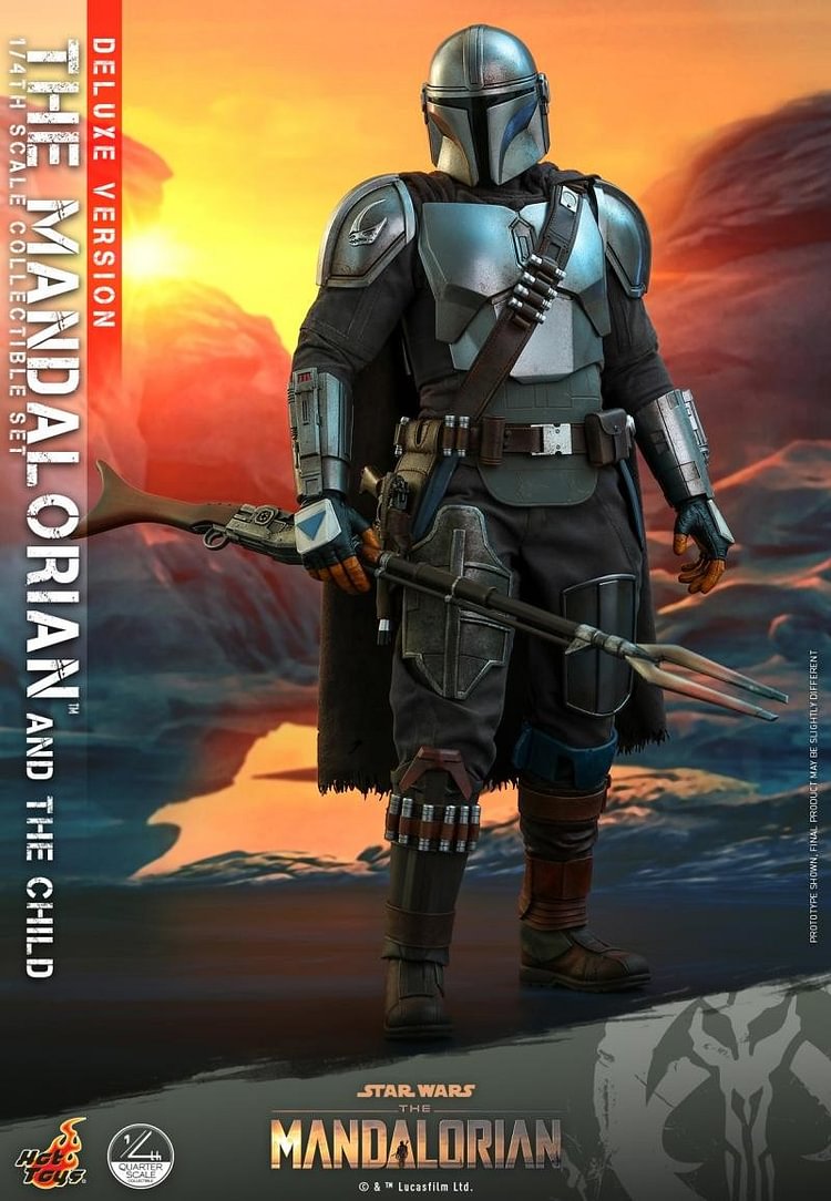 【IN STOCK】Hottoys The Mandalorian™ and The Child Deluxe Version 1/4 scale Action Figure
