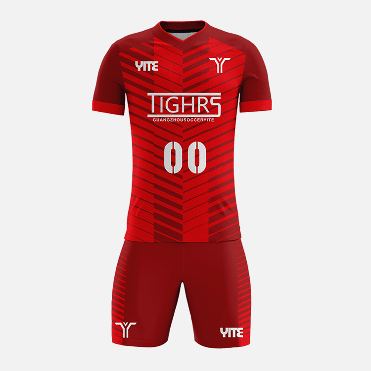 YITE | YTZQ201-White  And Red Soccer Uniforms