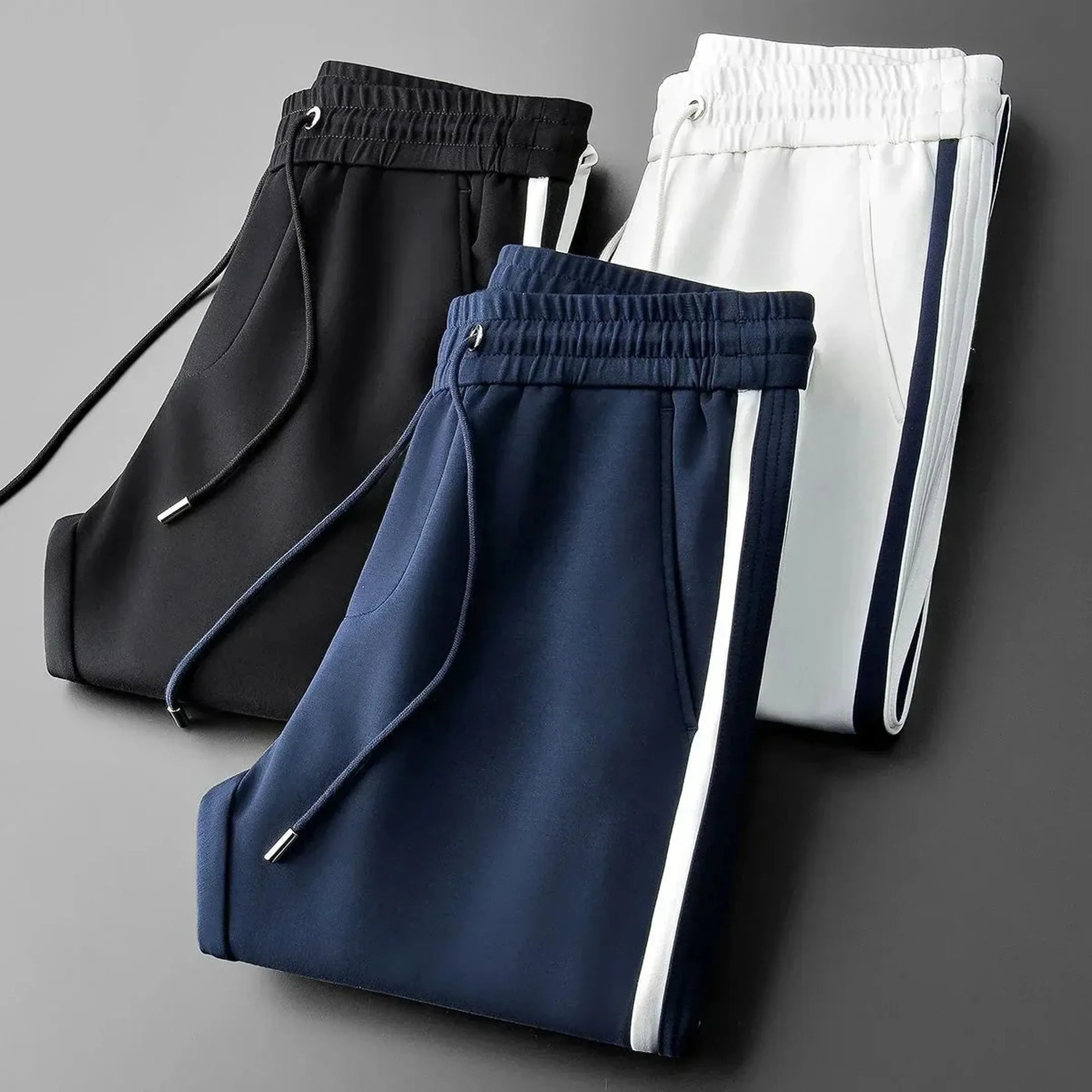 Men's Tapered Track Pants &ndash; Side Stripe Everyday Joggers
