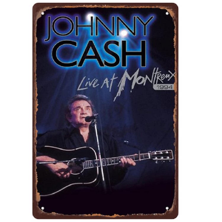 【20*30cm/30*40cm】Johnny Cash - Vintage Tin Signs/Wooden Signs