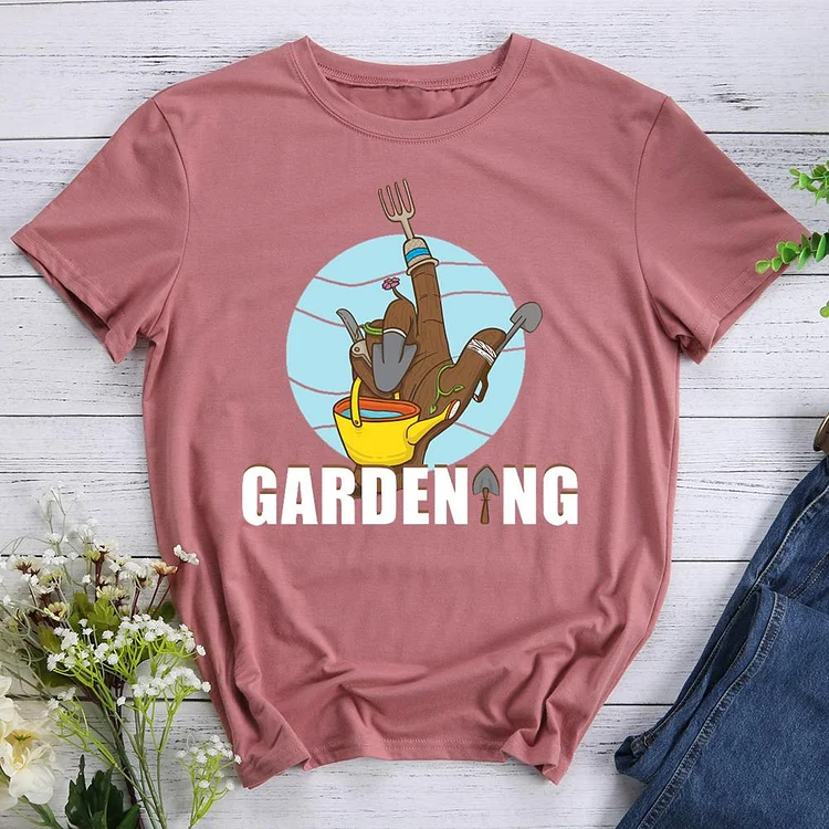 Gardening Round Neck T-shirt