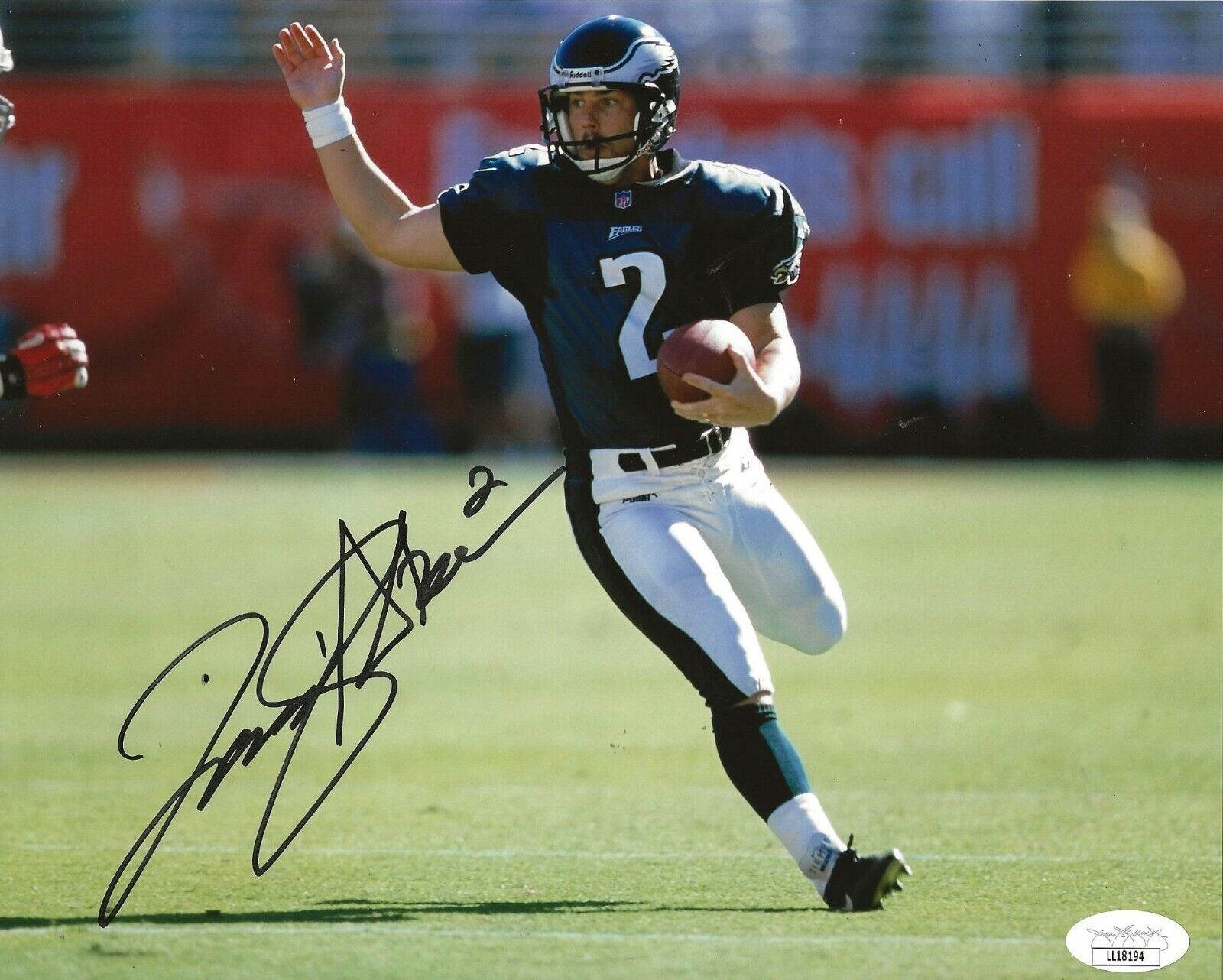 David Akers signed Philadelphia Eagles 8x10 Photo Poster painting autographed 3 JSA