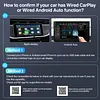 Wireless CarPlay & Android Auto Adapter Plug & Play 3 in 1 Mirror Link Adapter