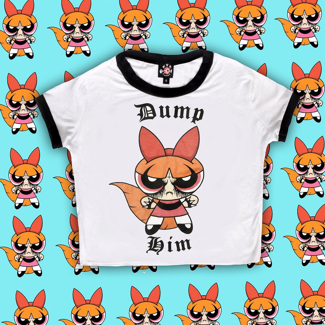 Blossom "Dump Him" Ringer Tee