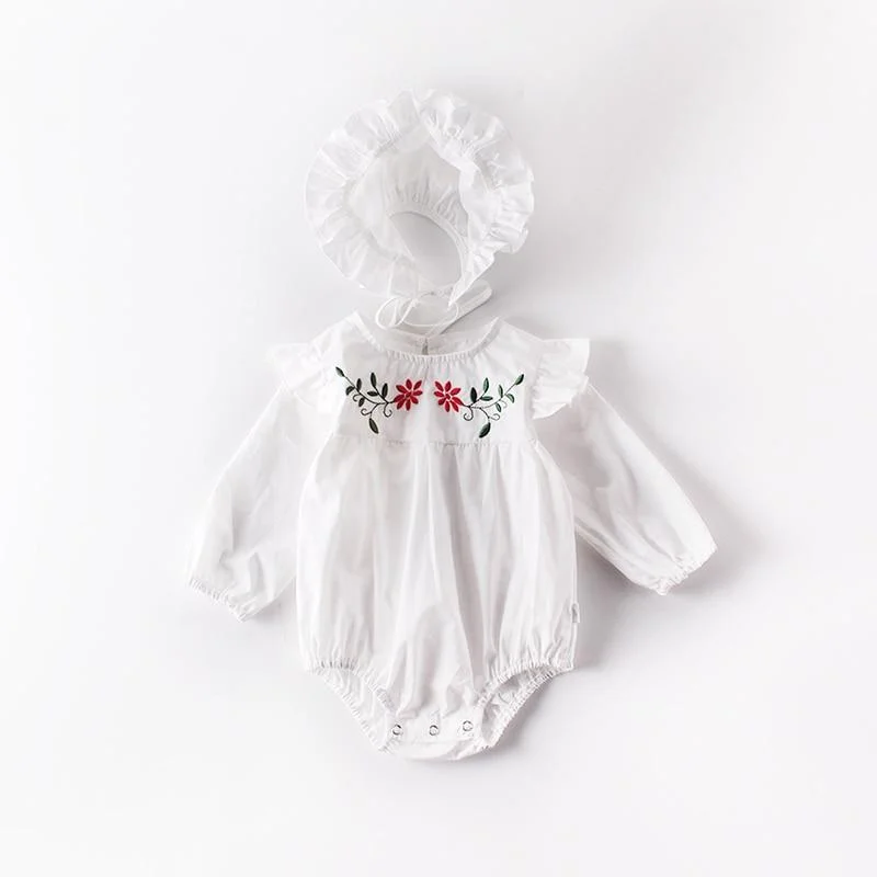 0-2Yrs Brand Baby Girl Clothes 2020 Spring Infant Multi-layer Screen Vest Skirt + Love Embroidered Jacket Girl Baby Gift