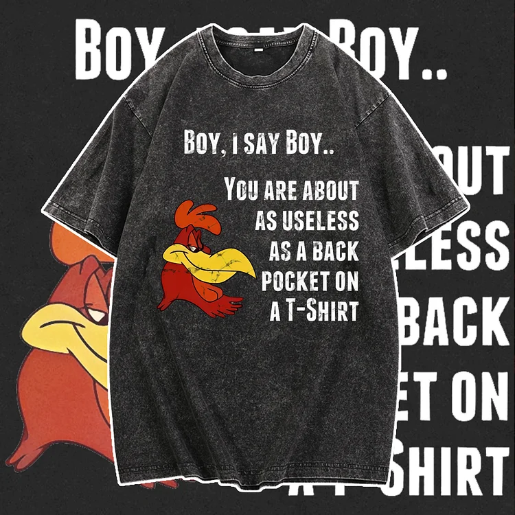 Davidhawaii100% Cotton Casual Men's Comfortable Fashion Funny Cartoon T-shirt - 100% Cotton