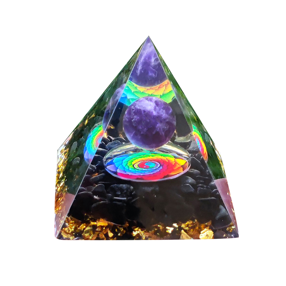 

5CM Crystal Orgone Pyramid Healing Energy Reiki Chakra, 501 Original