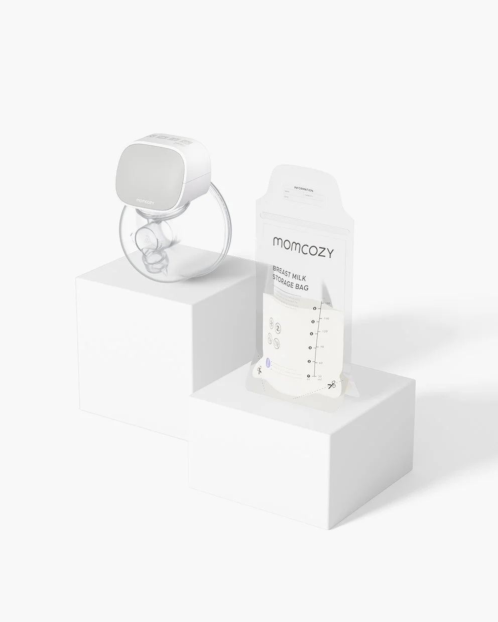 S9 Wearable Breast Pump and 120 Count Breastmilk Storage Bags