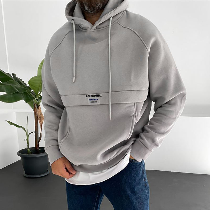 Men's Oversized 'POLYNOMLAL' Printed Sweatshirt