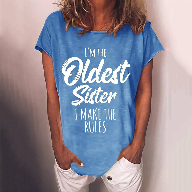 Sisiter Funny Casual Women T-shirt