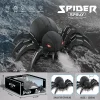 Remote Control Spider, Realistic Robot Spider With Spray/Light/Music Effects, Wireless Remote Control Toy, Birthday Party Joke Prank