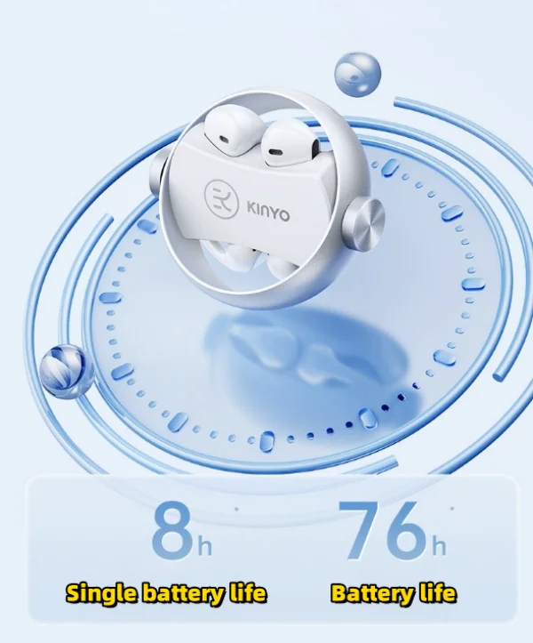 Rotating Dual Earphones Small Wireless Earphones With Long Battery Life