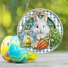 Easter Bunny DIY 2D Flat Acrylic Double Sided Diamond Painting Hanging Pendant