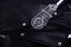 Chrome Hearts Embroidered Sleeve Varsity Jacket - Black Streetwear Coat 5577