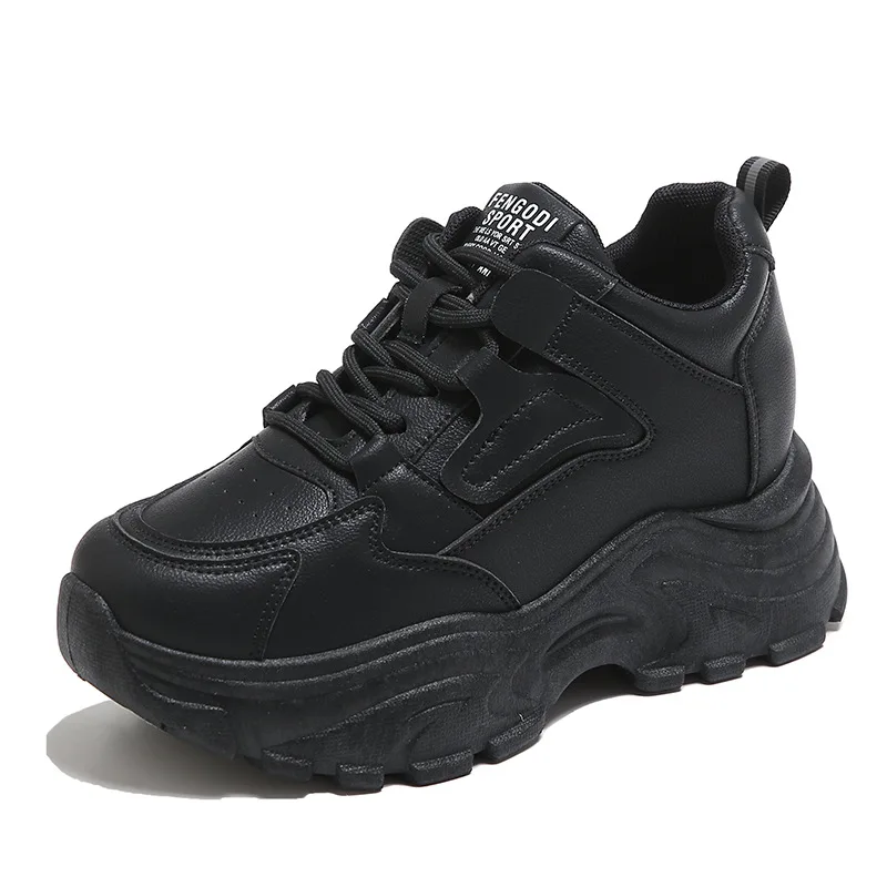 Conclear popular women's shoes 2025 Spring and Autumn New Height Increasing Women's Versatile Small and Thick Bottom Breathable Casual Sports Shoes