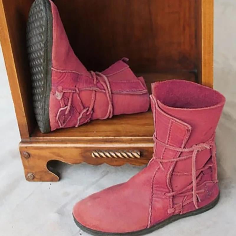 Fall Flat Heel Casual Boots | EGEMISS