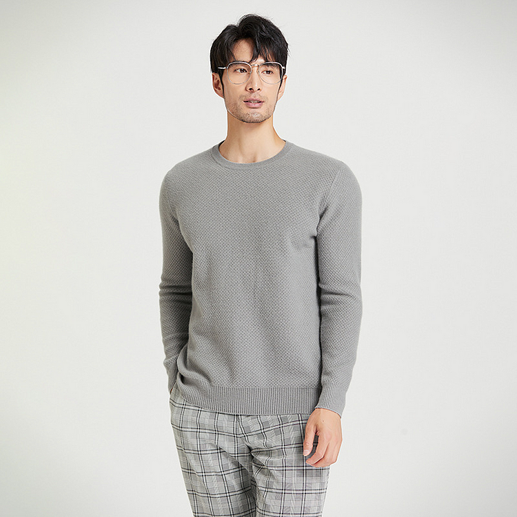 Men's Classic Cashmere Sweater-Chouchouhome