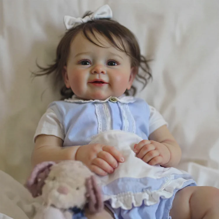 20" Realistic Breathing Reborn Doll Toddlers Doll Girl Villon Handmade Huggable and Posable with Heartbeat💖 & Sound🔊
