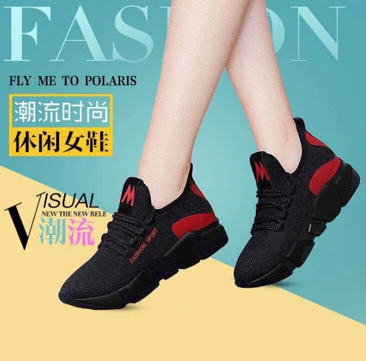 Women Platform Sneakers 2020 New Spring Fashion Women Casual Shoes Breathable Mesh Shoes Woman Black Sneakers Tenis Feminino