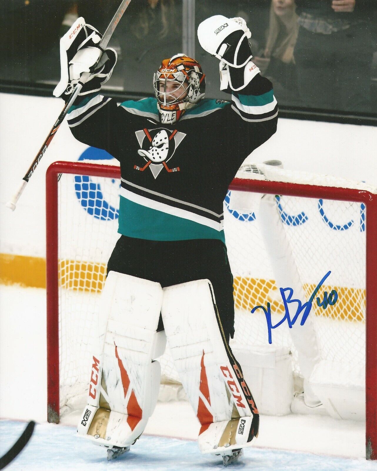 KEVIN BOYLE SIGNED ANAHEIM DUCKS 8x10 Photo Poster painting #2 with COA / PROOF