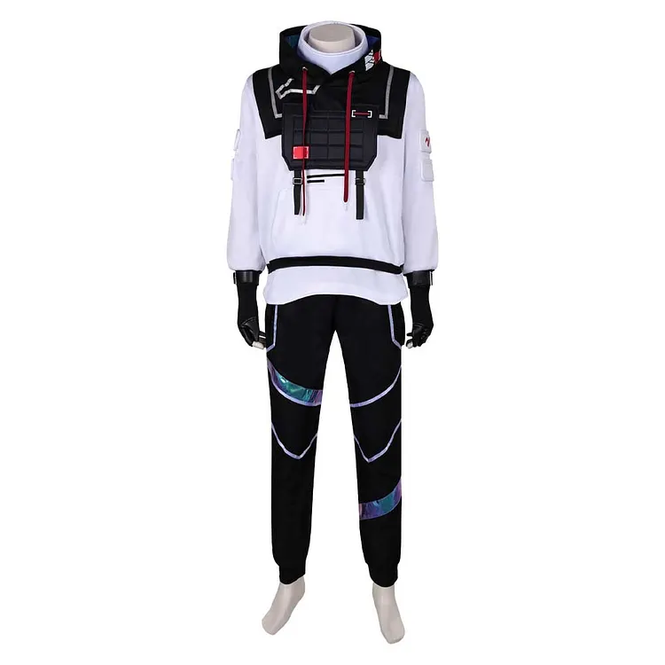 Valorant ISO White Hoodie Set Outfits Cosplay Costume Halloween Carnival Suit