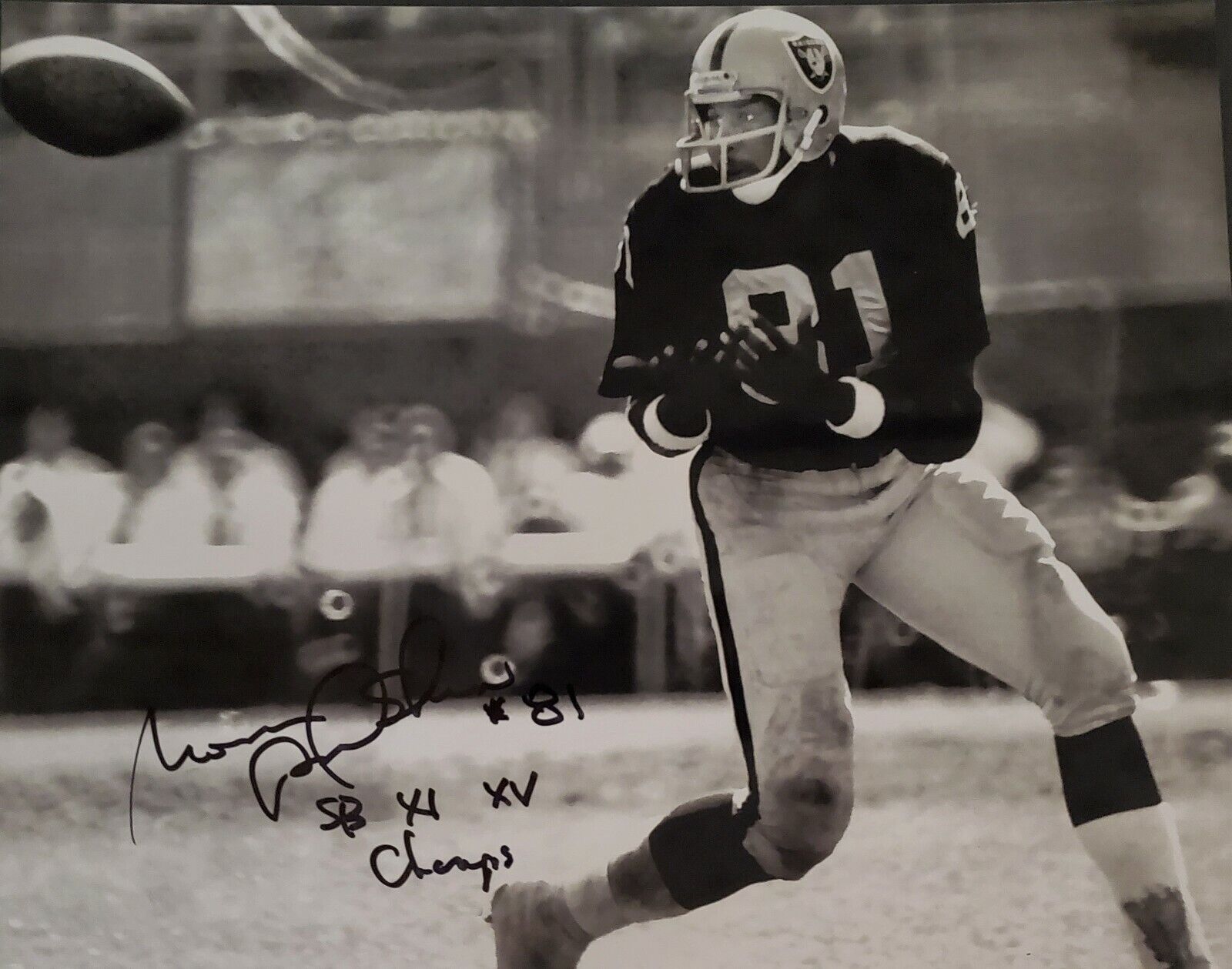 Signed 11X14 MORRIS BRADSHAW Oakland Raiders Autographed Photo Poster painting - w/ COA