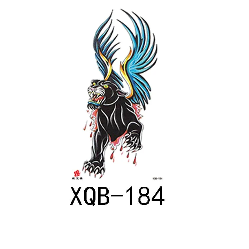 Small full arm waterproof tattoo stickers fierce wolf head animal arm lasting European and American tattoo stickers