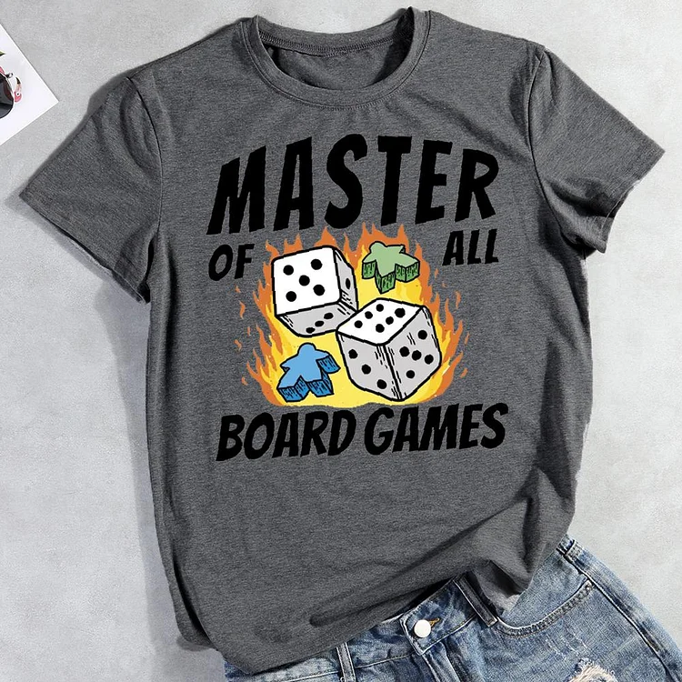 Board game Round Neck T-shirt