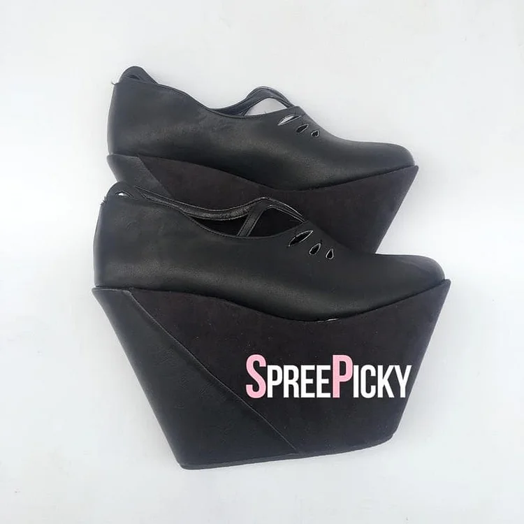 Black Ingot Shape Shoes SP1710421