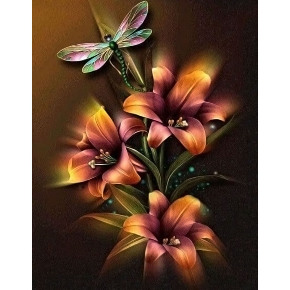 

40*50CM - Square Drill Diamond Painting - Flower, 501 Original