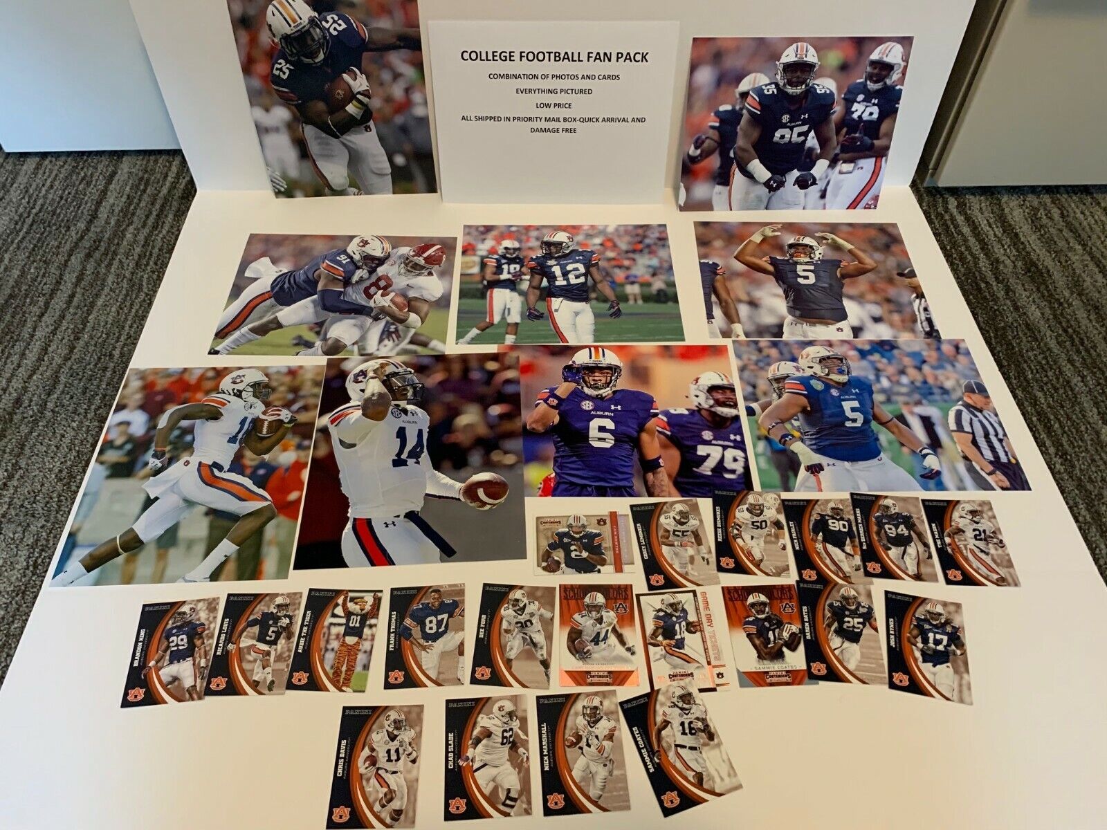 Auburn Tigers FAN PACK football Photo Poster paintings & cards GREAT GIFT Cam Newton